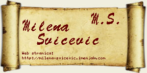 Milena Svičević vizit kartica